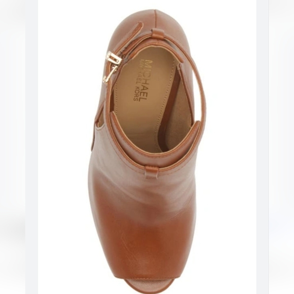 Michael Michael Kors Lawson Open Toe Bootie Womens Sz 7  Heel Ankle Boots NEW - Picture 9 of 14